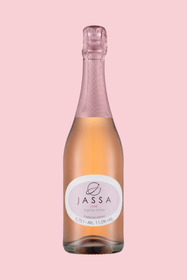 Różowe wino musujące Pinot Noir Legacy Muss Rose – orzeźwiające i lekkie wino doskonale sprawdzi się jako aperitif. Idealne z lekkimi sałatkami, owocami morza i serami.